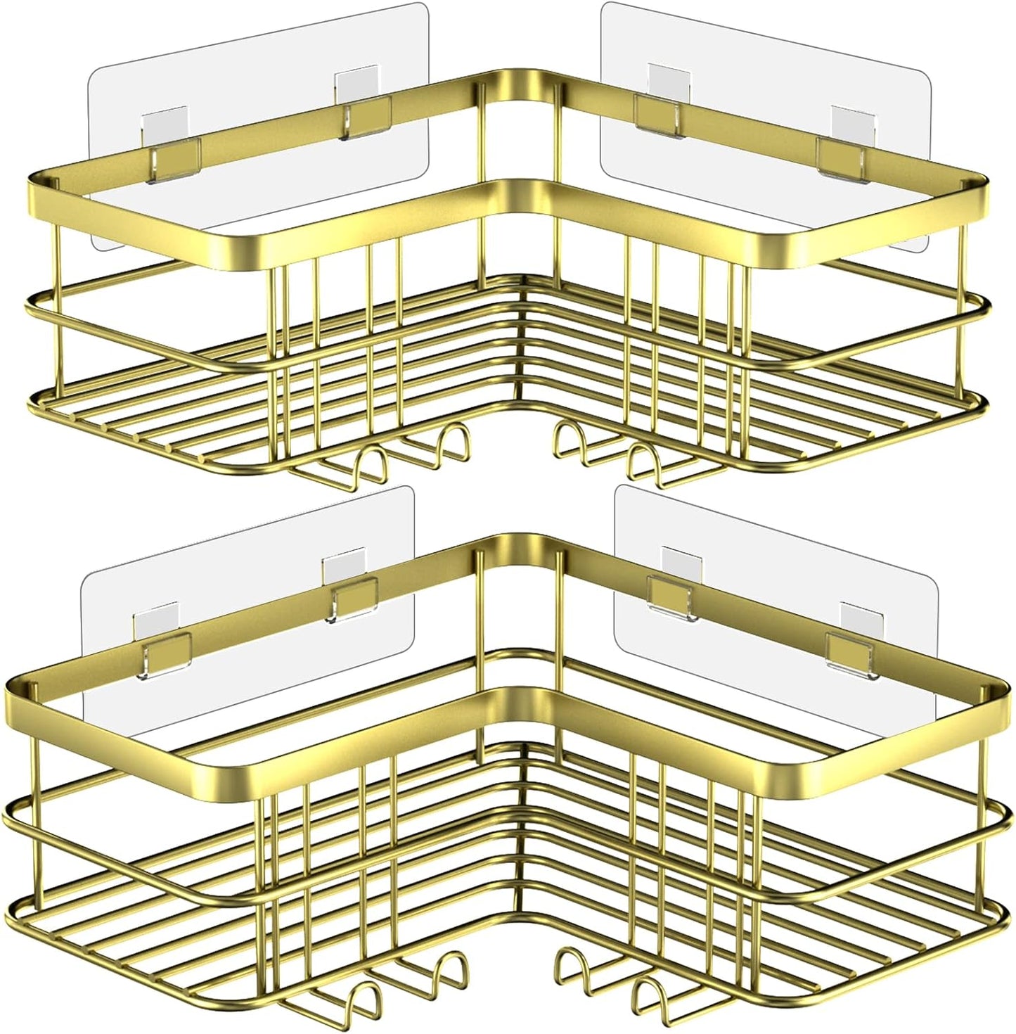 Duschablagen-Set für Ecke, 2-packs Gold
