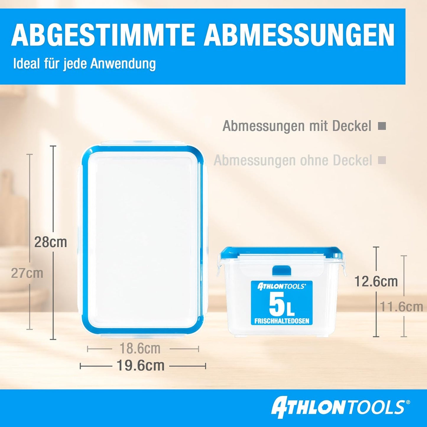 Frischhaltedosen-Set, 5 L | 2er Set