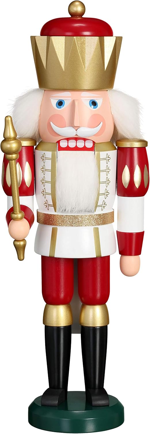 Nussknacker - König, Rot-weiss-gold
