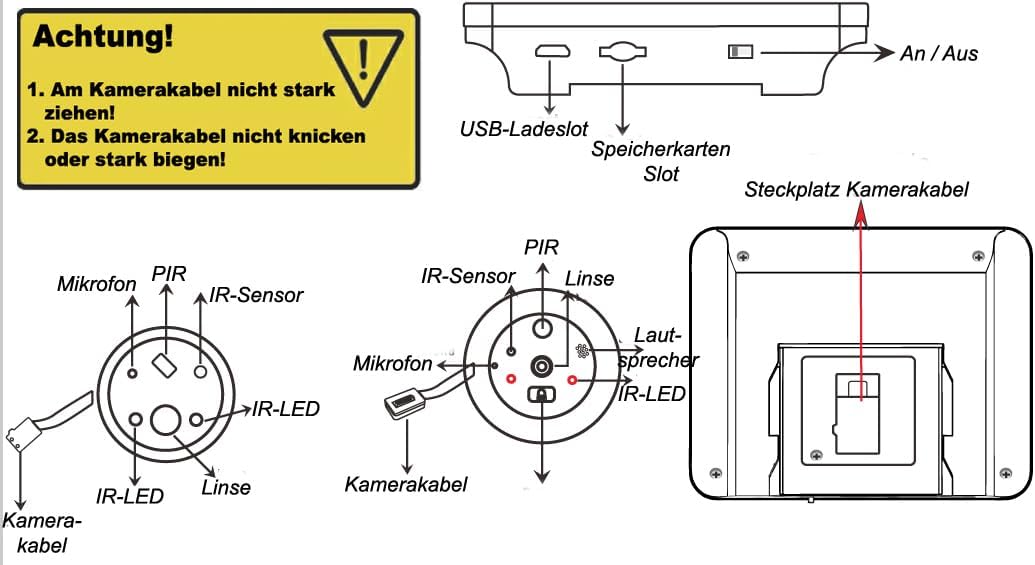 Türspion Überwachungskamera mit WiFi & App