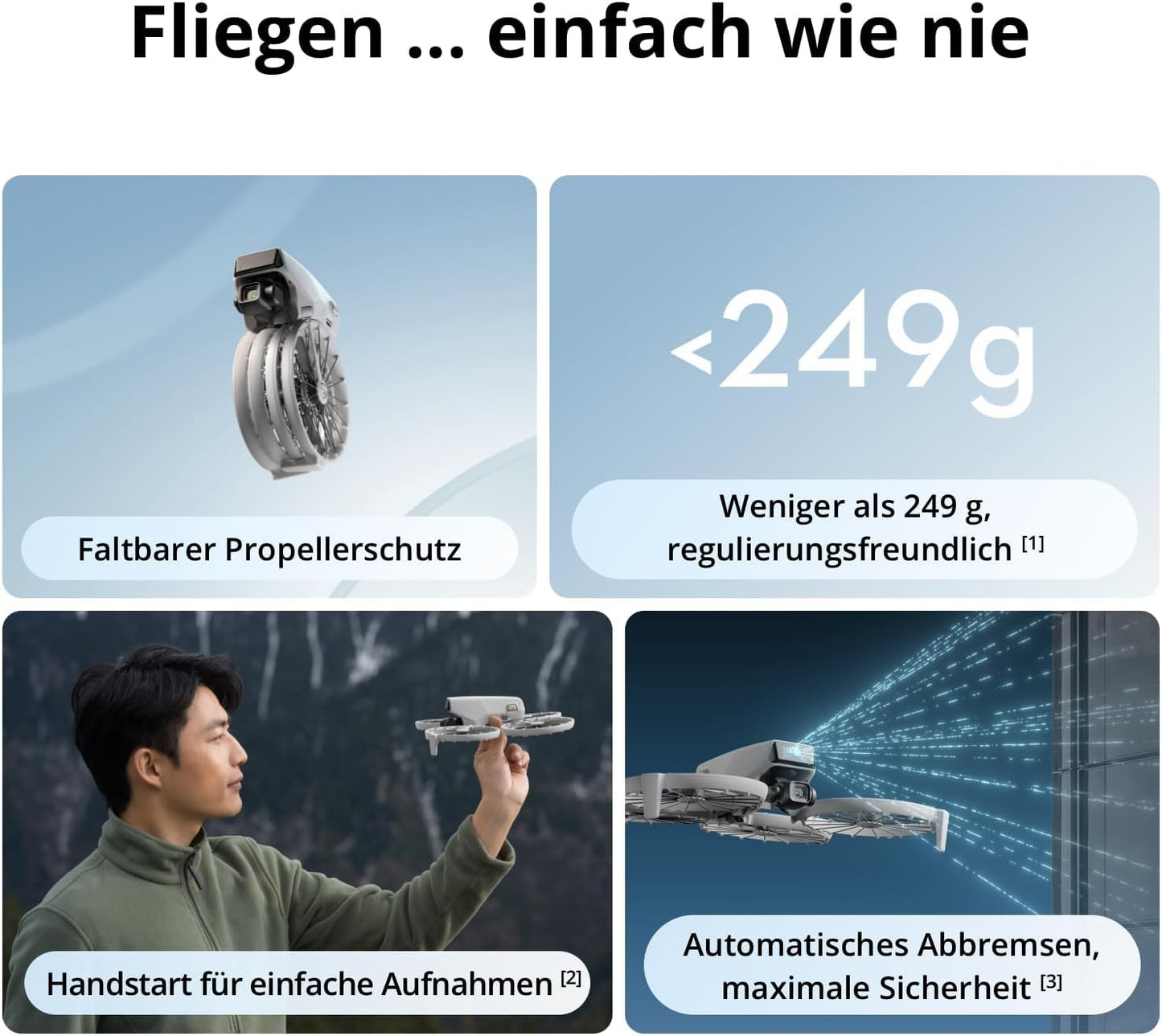 Flip Minidrohne mit 4K Kamera & Follow-Me Funktion, DJI Flip (RC-N3)