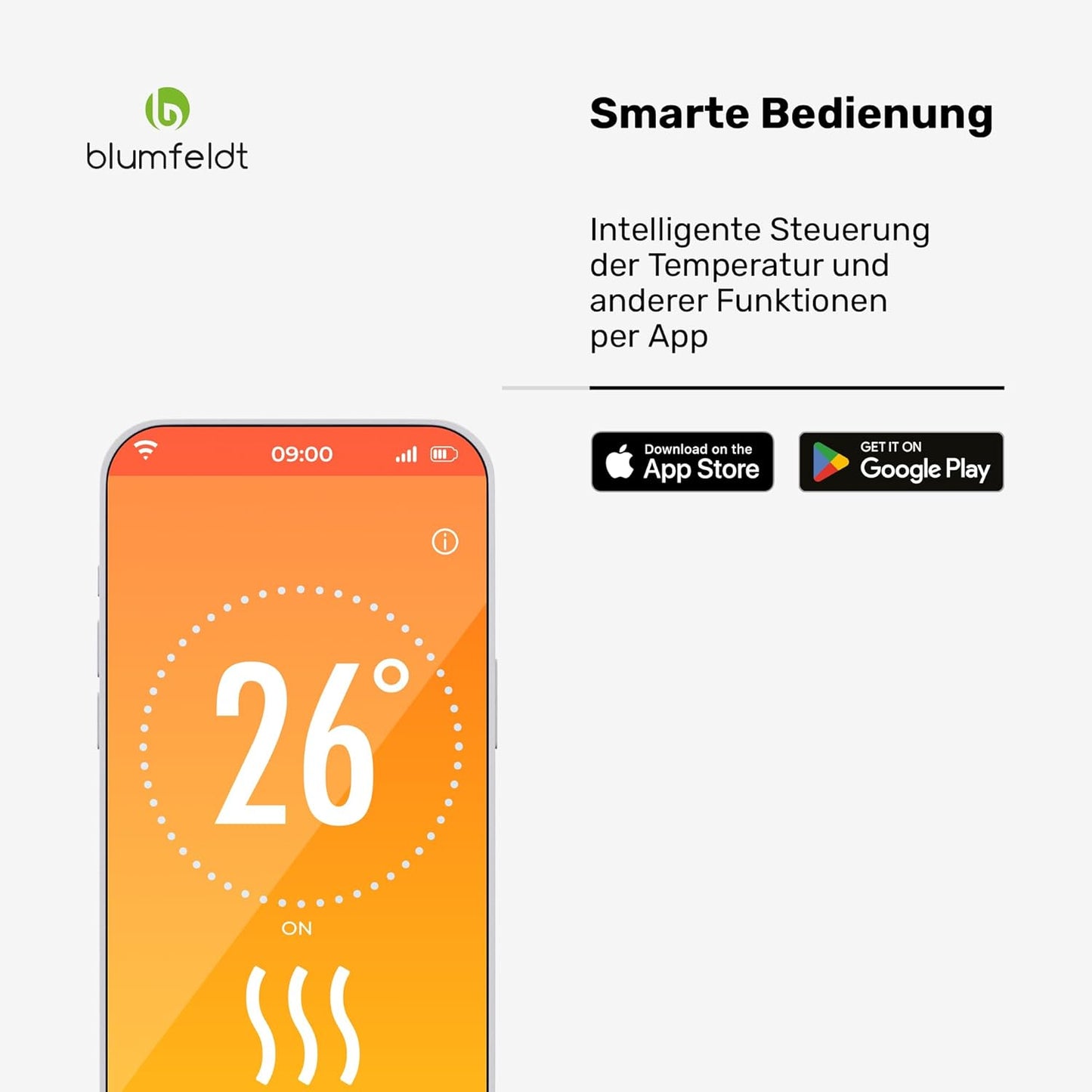 Infrarotheizung, Weiss|2000 W Smart