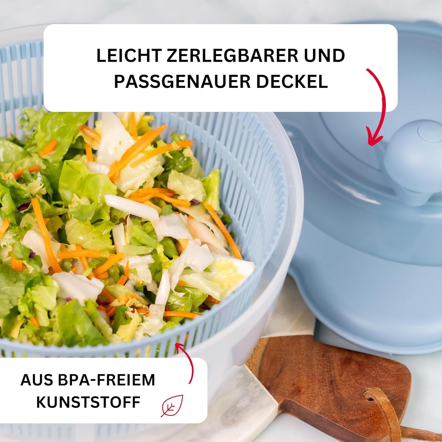 Fortuna Salatschleuder, Blau, Standard