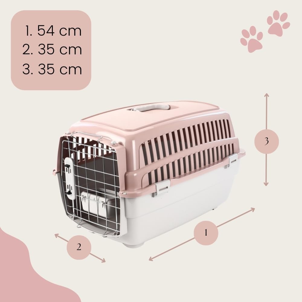 2er-Set Flugzeug-Transportboxen für Haustiere