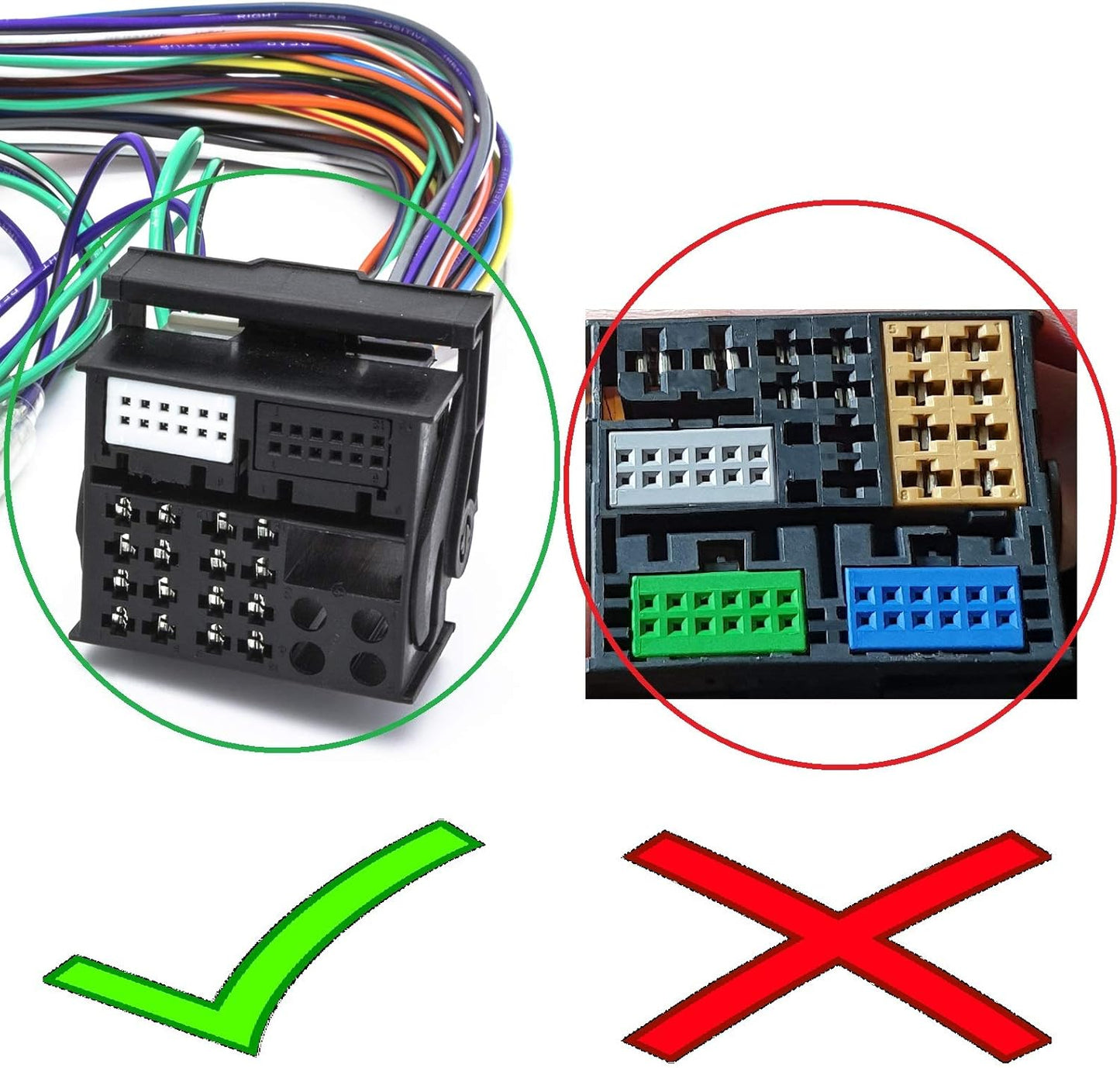 2-Kanal Verstärker Adapterkabel für Auto-Radio
