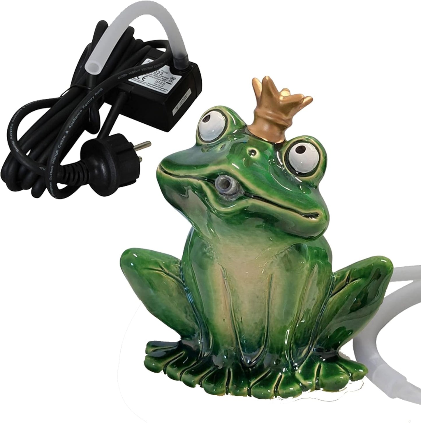 Wasserspeier Frosch mit Pumpe (16 cm)