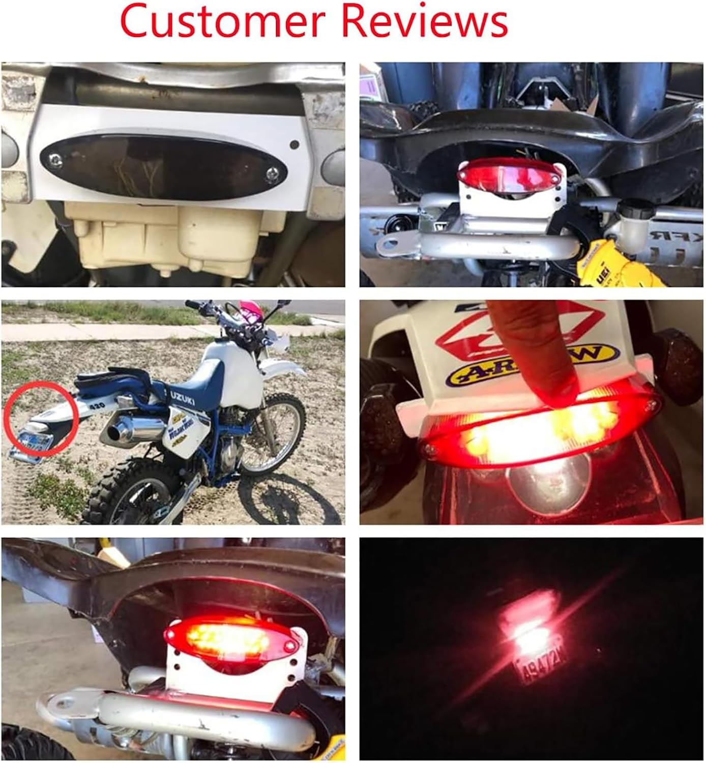 28 LED Motorrad Rücklicht MT77
