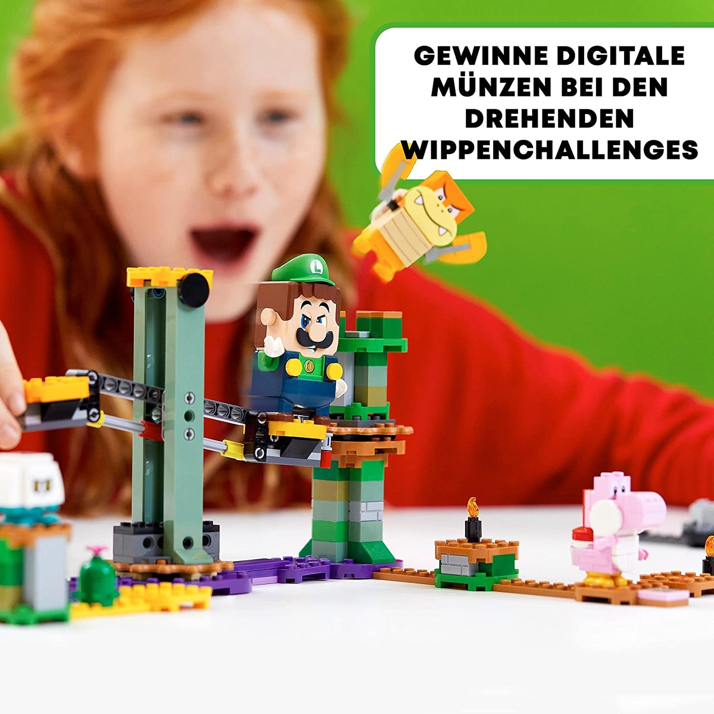 71387 Super Mario Abenteuer mit Luigi - Starterset, Konstruktionsspielzeug, Abenteuer mit Luigi Pack Keine Batterien enthalten