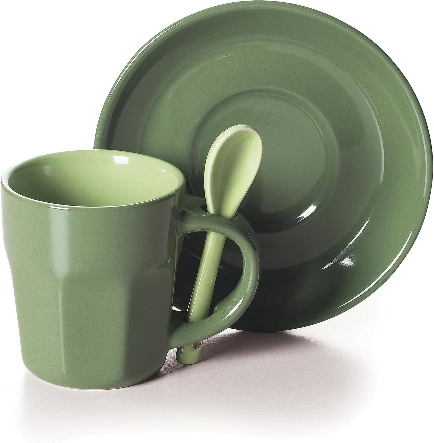 6er-Set Kaffeetasse mit Untertasse, Single