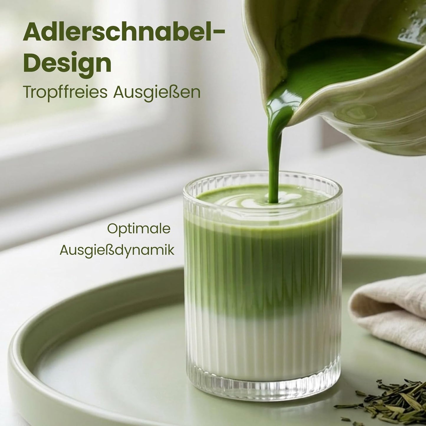 Matcha Tee Set mit Zubehör, Grün