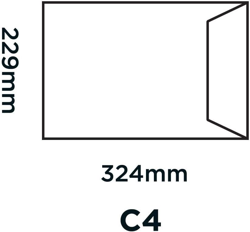 C4 Briefumschläge mit Haftklebung (250 Stück), C4 Bananen Gelb