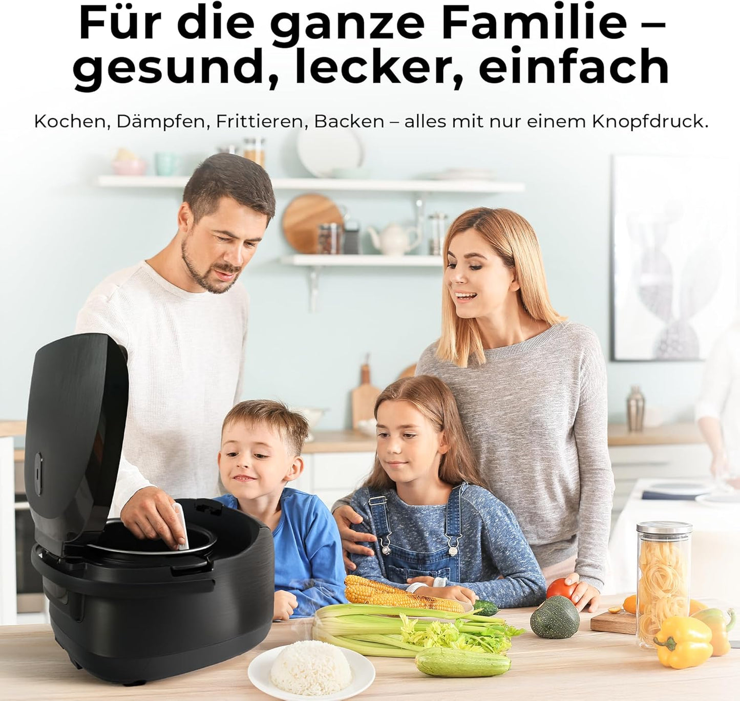 Multikocher mit 18 Programmen, 18 Programme