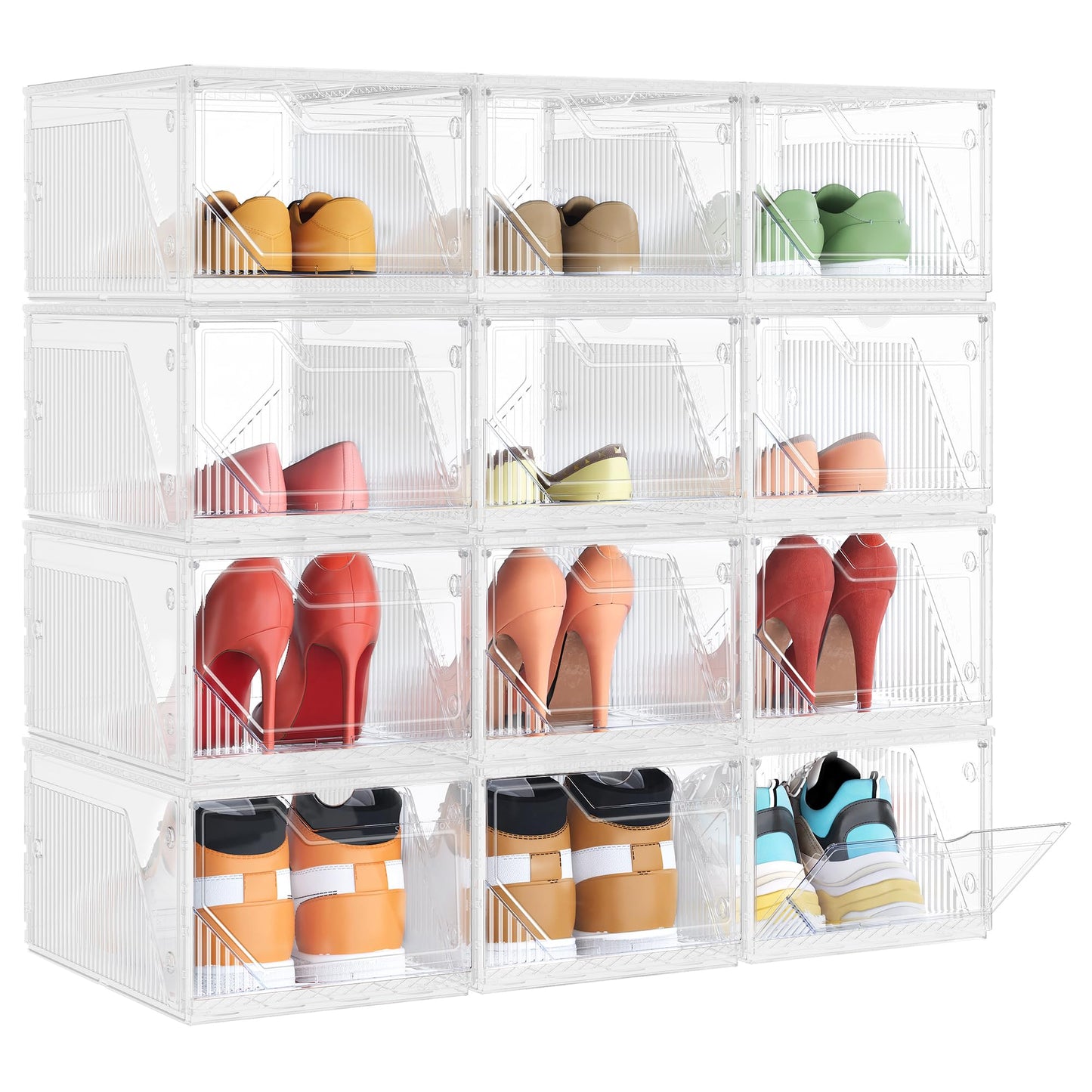 Schuh-Organizer Schuhboxen-Set (12 Stück), 12er Set