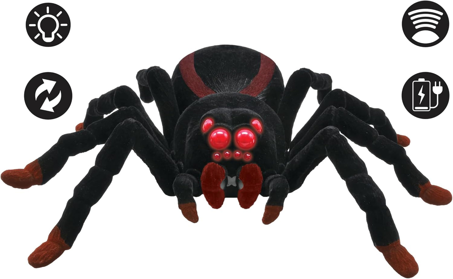 Tarentula realistische ferngesteuerte Spinne mit Lichteffekte, SPIDER01