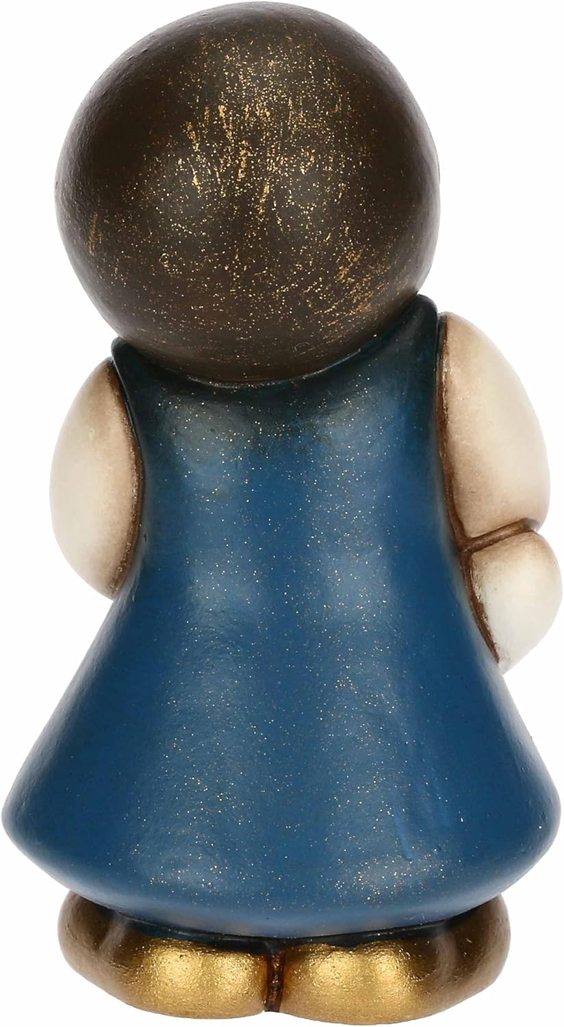Krippenfigur Mädchen mit Gans