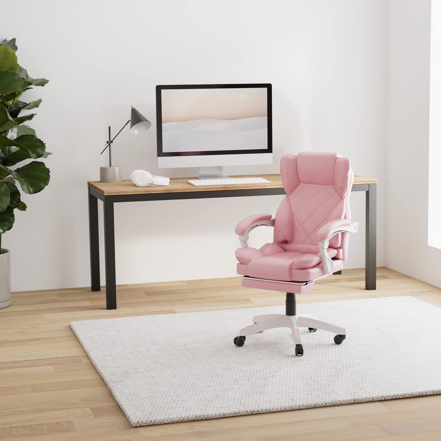Design Schreibtischstuhl für Büro & Home Office, Rosa
