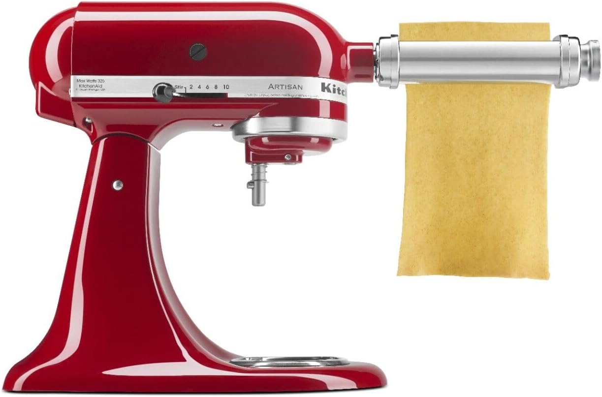Nudelwalzenaufsatz KSMPSA für KitchenAid, 1' Silber