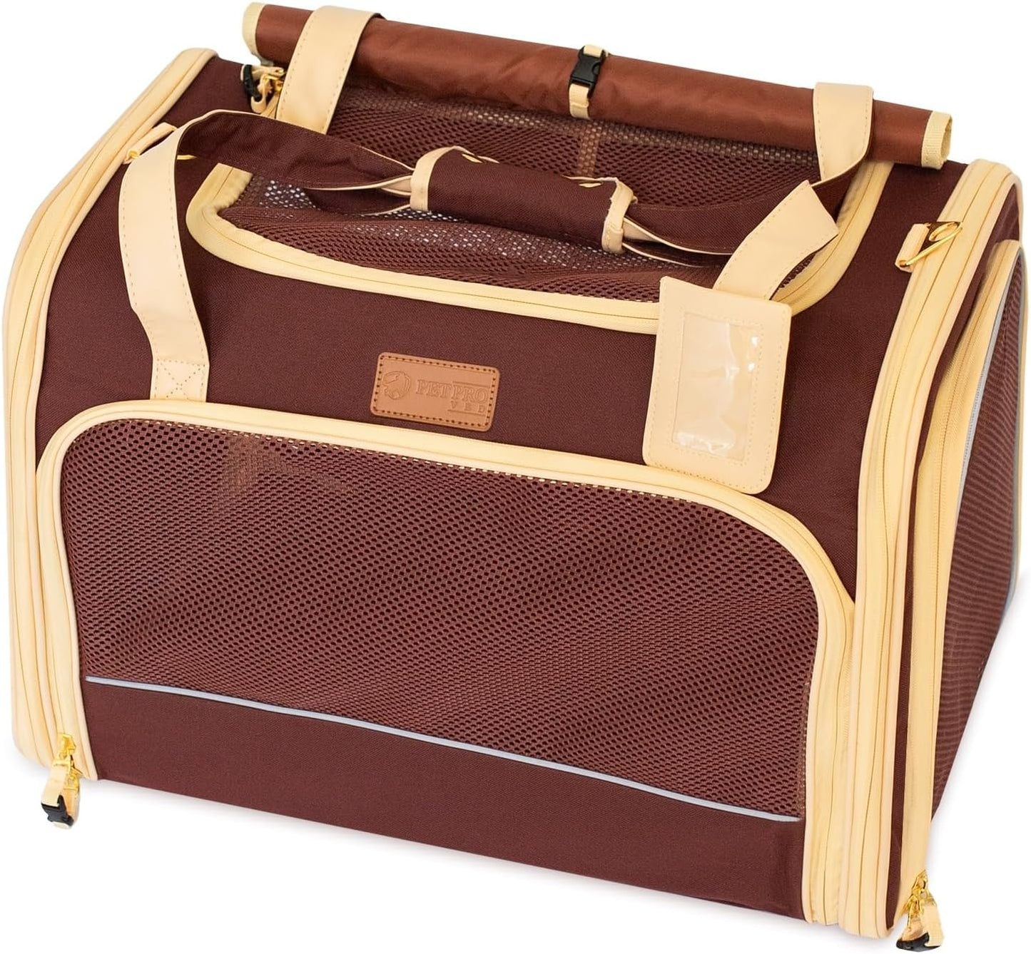 Haustier-Transporttasche, Dunkelbraun 51 x 36 x 33 cm