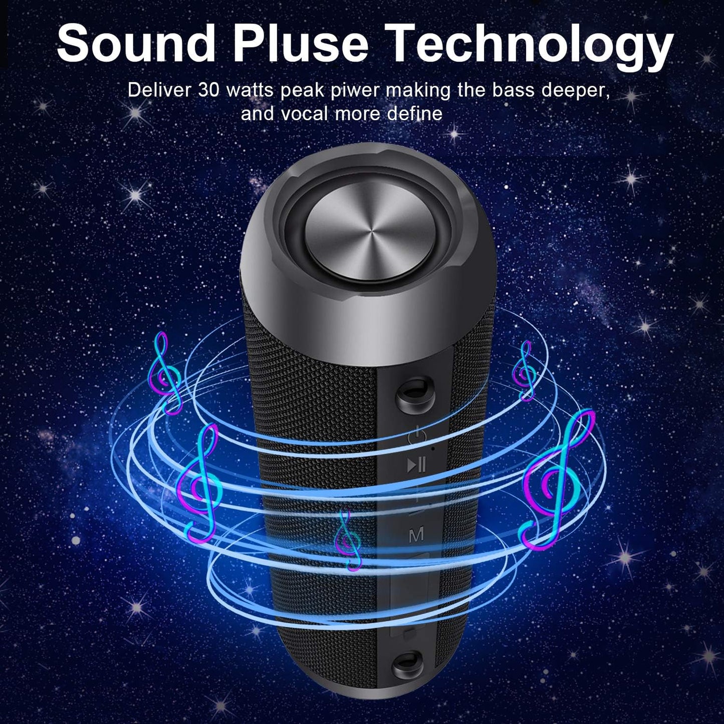 Bluetooth Lautsprecher, Schwarz