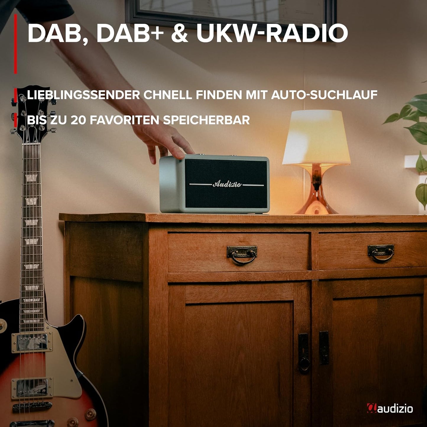 DAB+ Radio Tune60 Blau, Blau