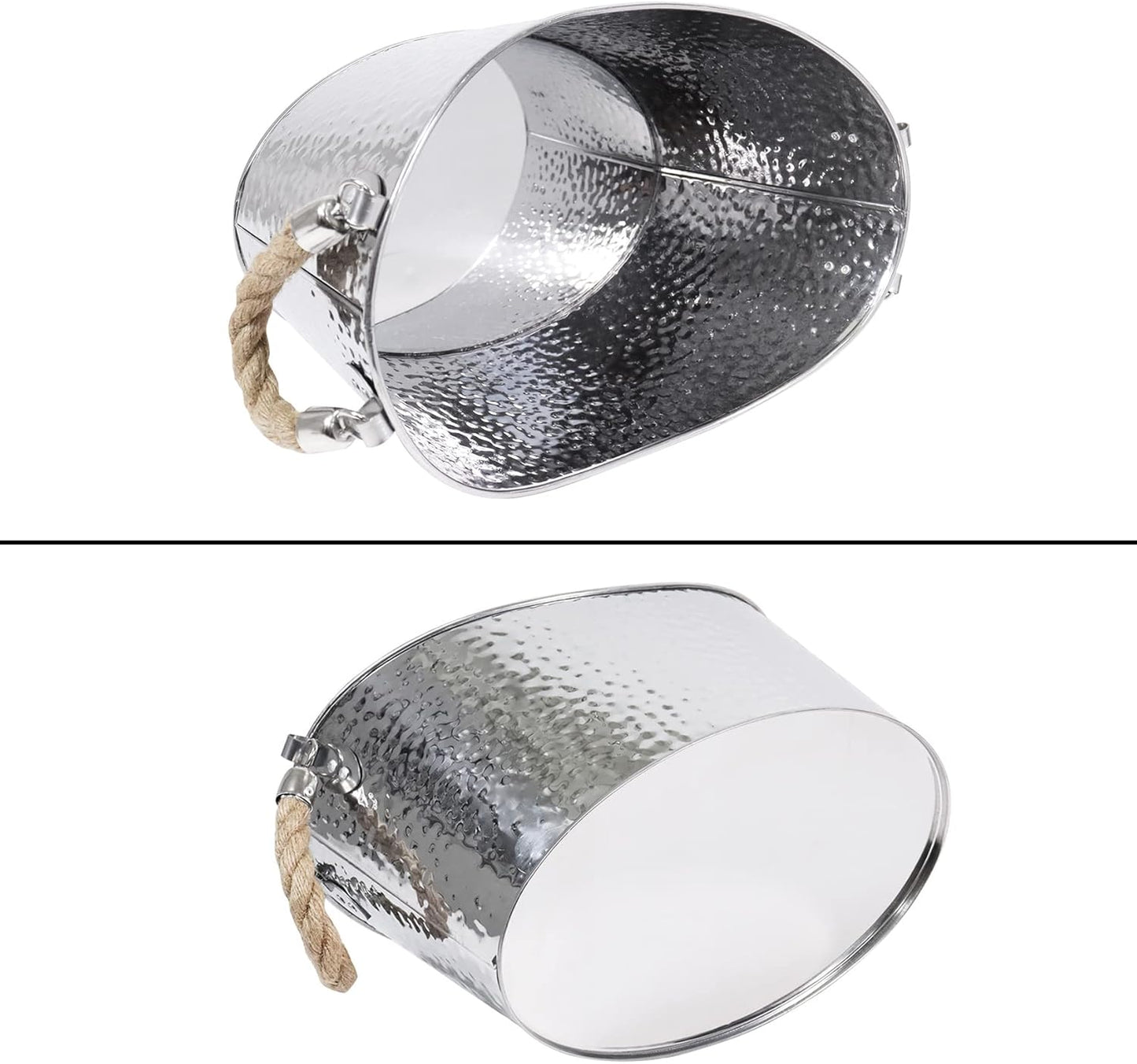 Getränkekühler mit Henkel, Silber01