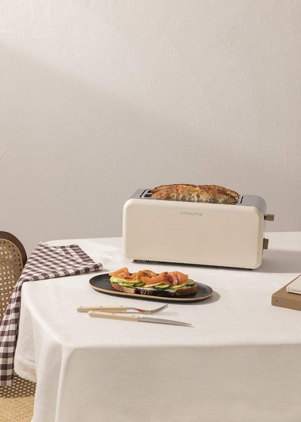 Toaster & Wasserkocher, 1,7L - Retro XL Cremeweiss