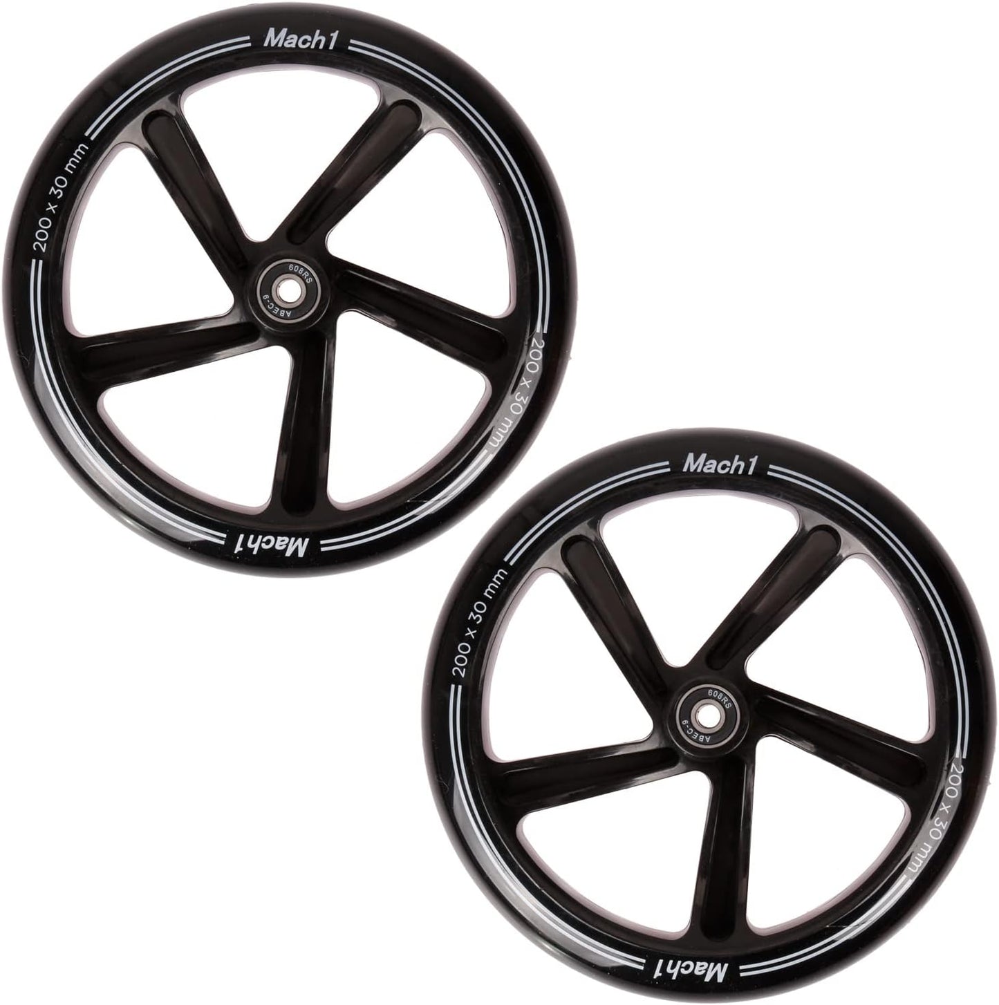 Rollen-Set für Kickscooter, 200x30mm ohne LED