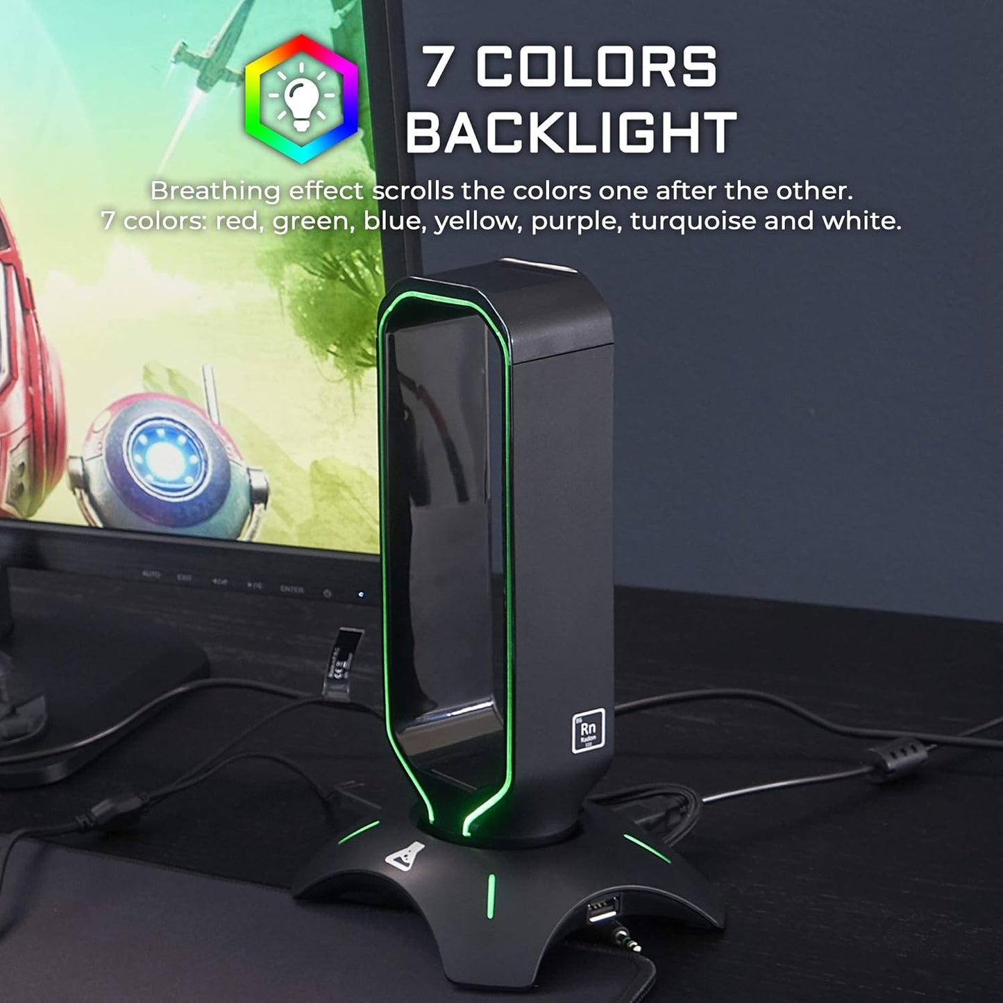 K-Stand Radon Gaming-Kopfhörerständer, Single