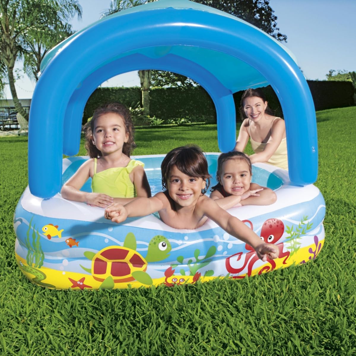 Kinderbecken mit Schiebedach