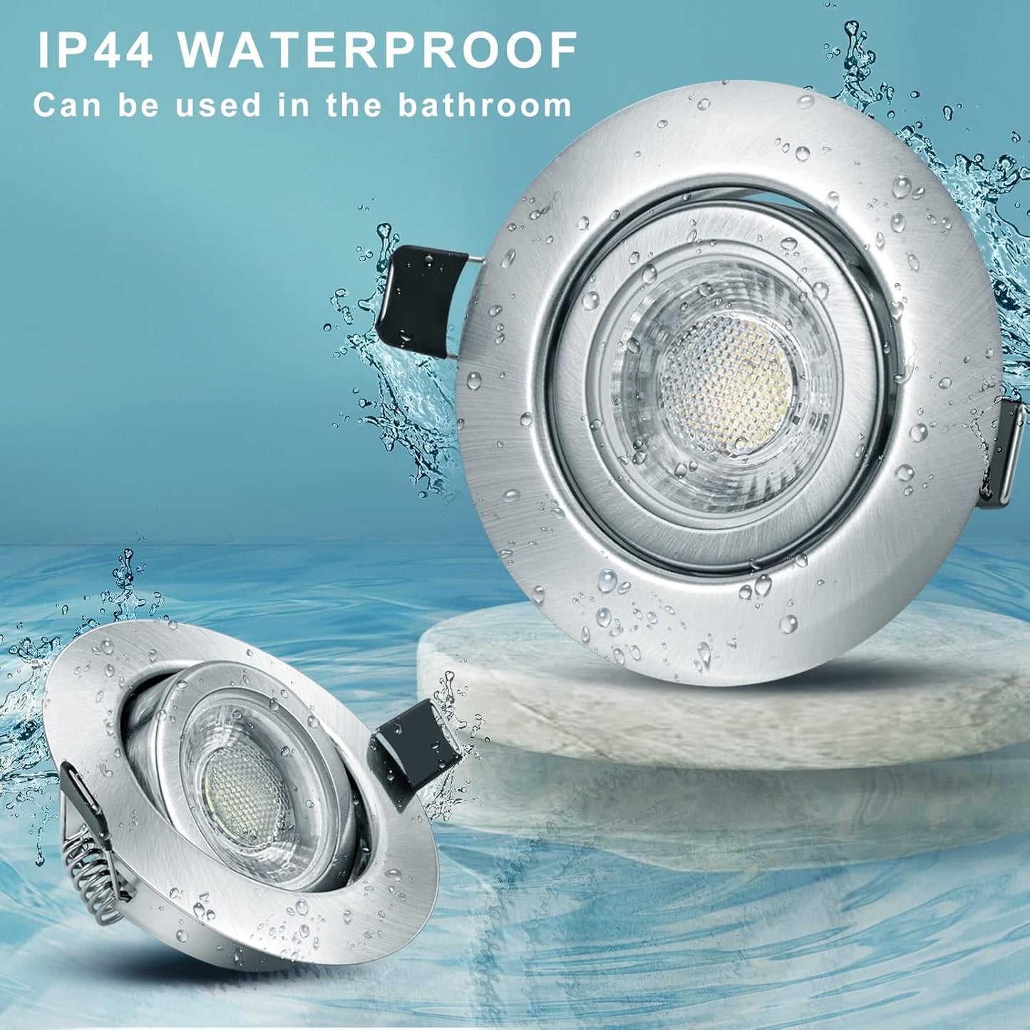 10er-Set LED-Einbaustrahler, Warmweiss 10er