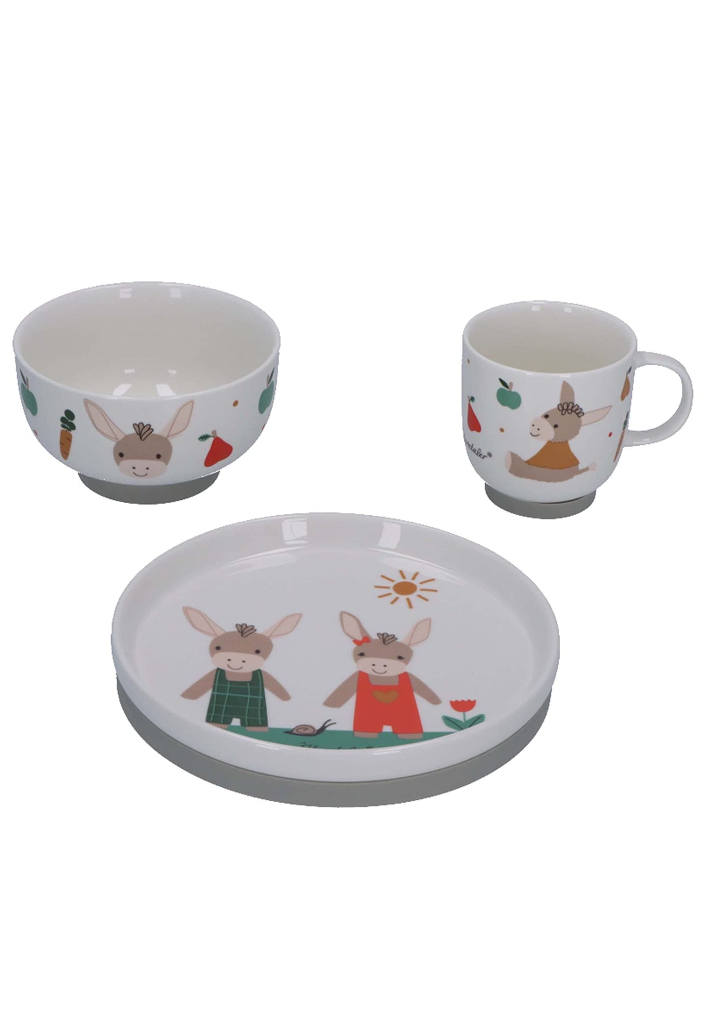 Babygeschirr-Set aus Porzellan, Porzellan-Geschirr-Set EmmisGa