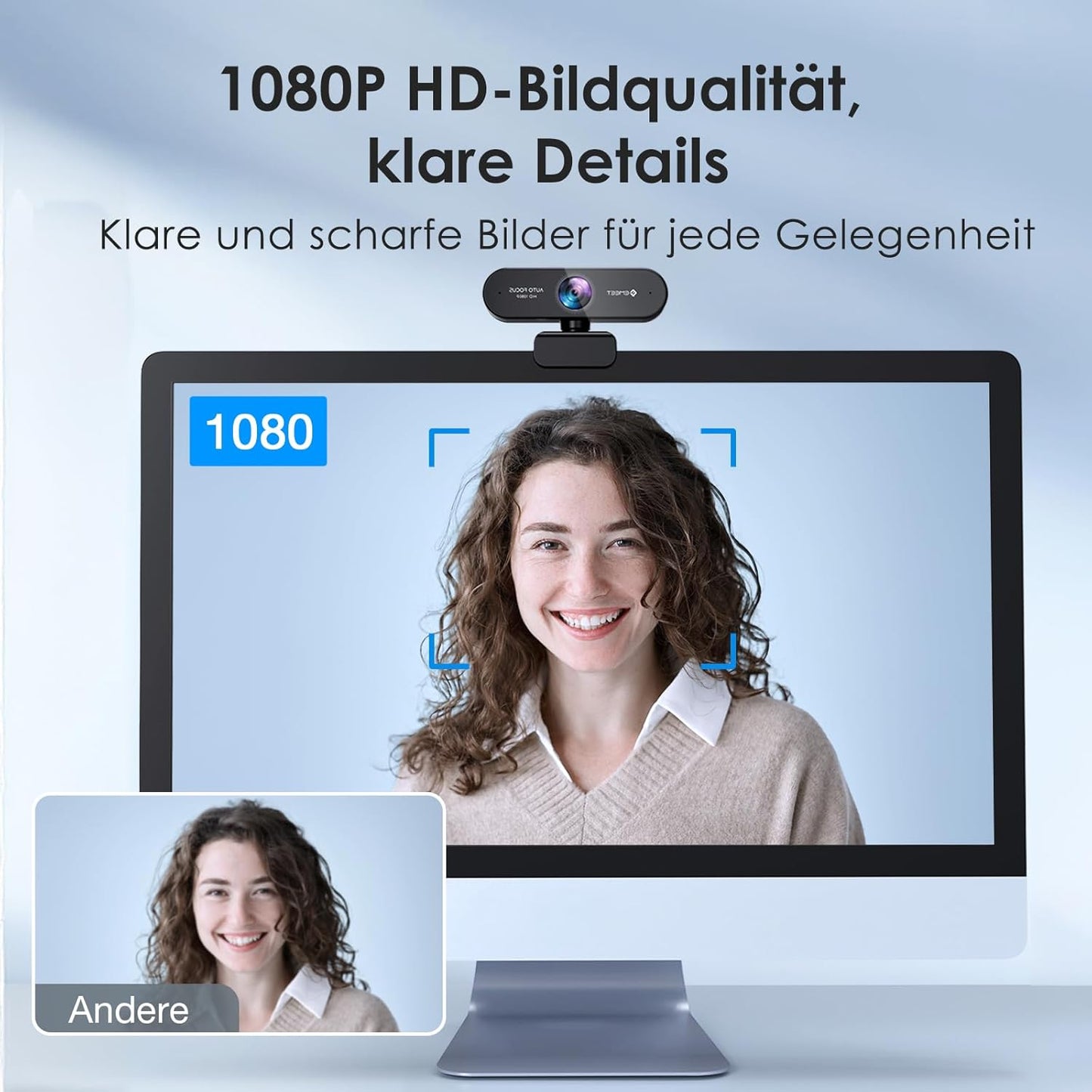 1080P Autofokus-Webcam Nova mit Mikrofonen, NOVA