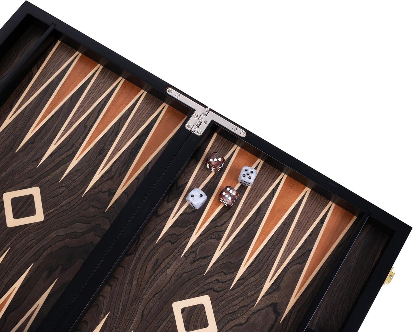 Backgammon Set 18 Zoll Wurzelholz, 18 Zoll Walnuss-wurzelholz