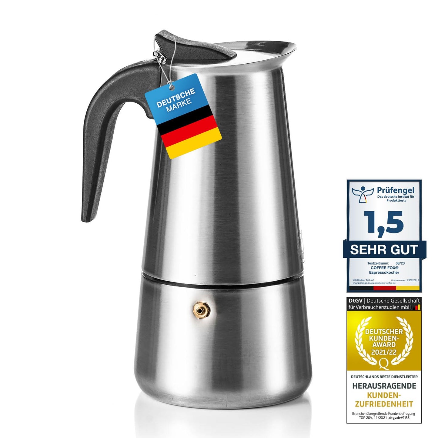 Espressokocher für 6 Tassen, 6 Tassen - 300 Ml