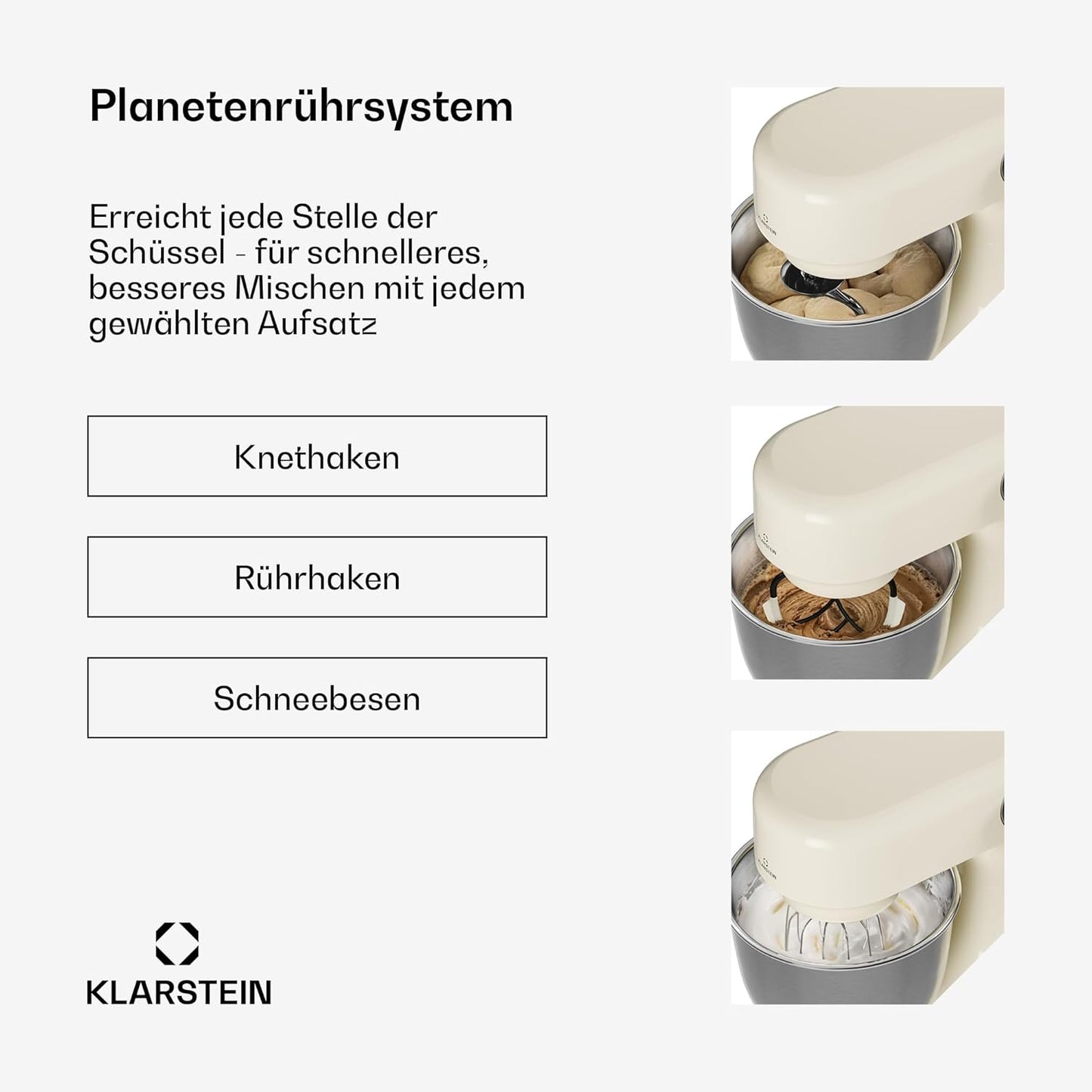 Bella Evo Küchenmaschine, Creme
