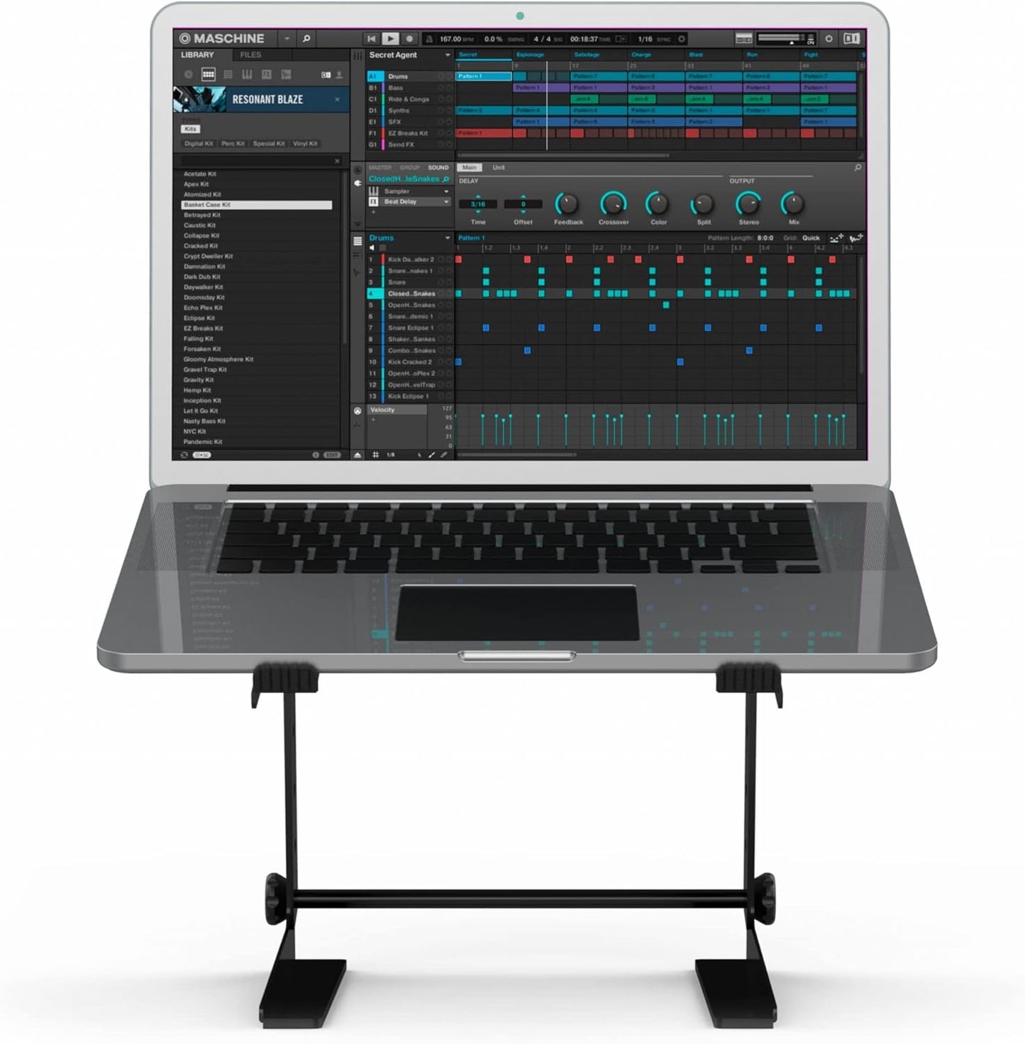 Laptop DJ Stand für Studio und Live-Auftritte