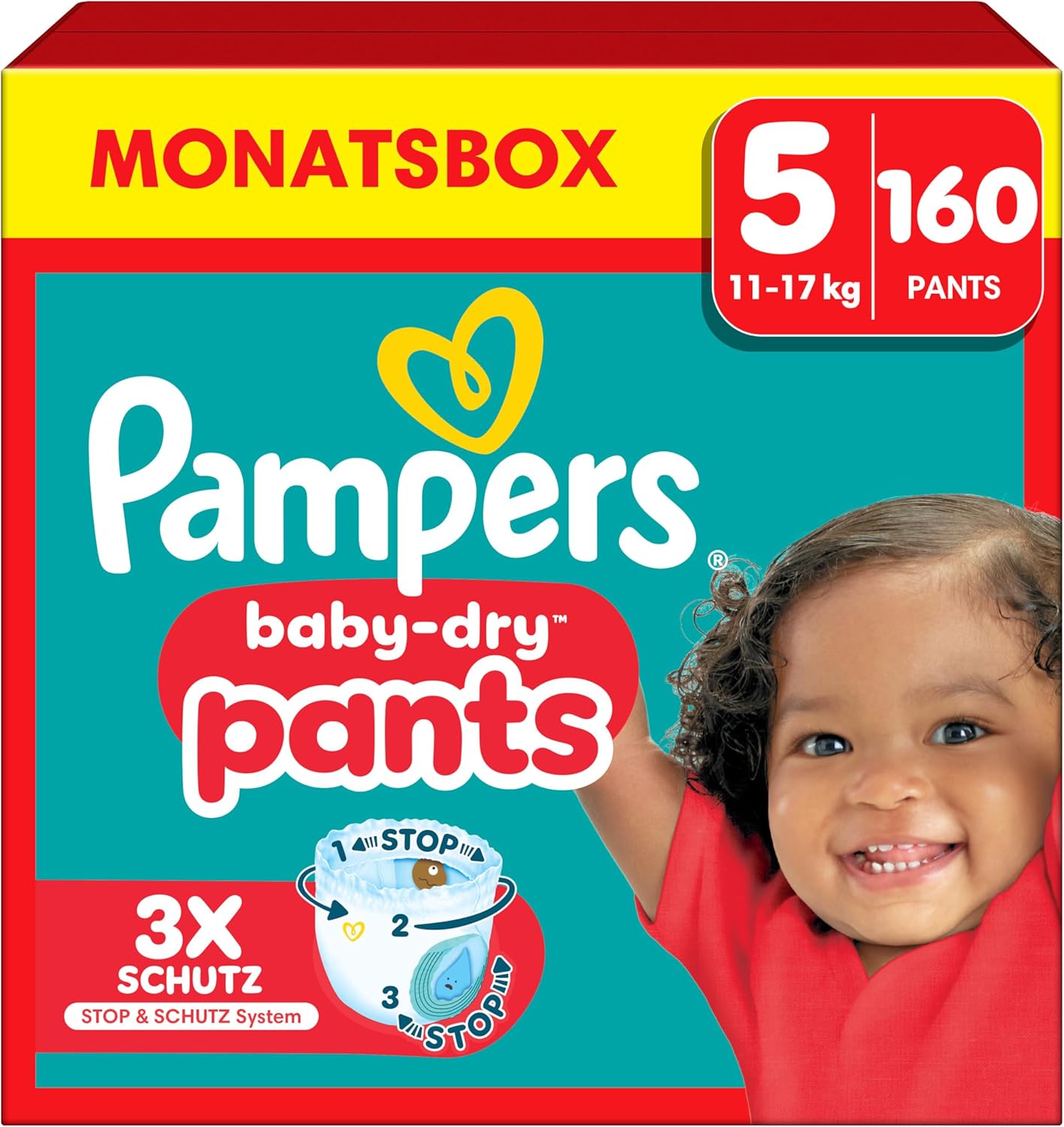 Baby-Dry Pants Grösse 5 (160 Stück), Größe 5 (160 Stück) NEU