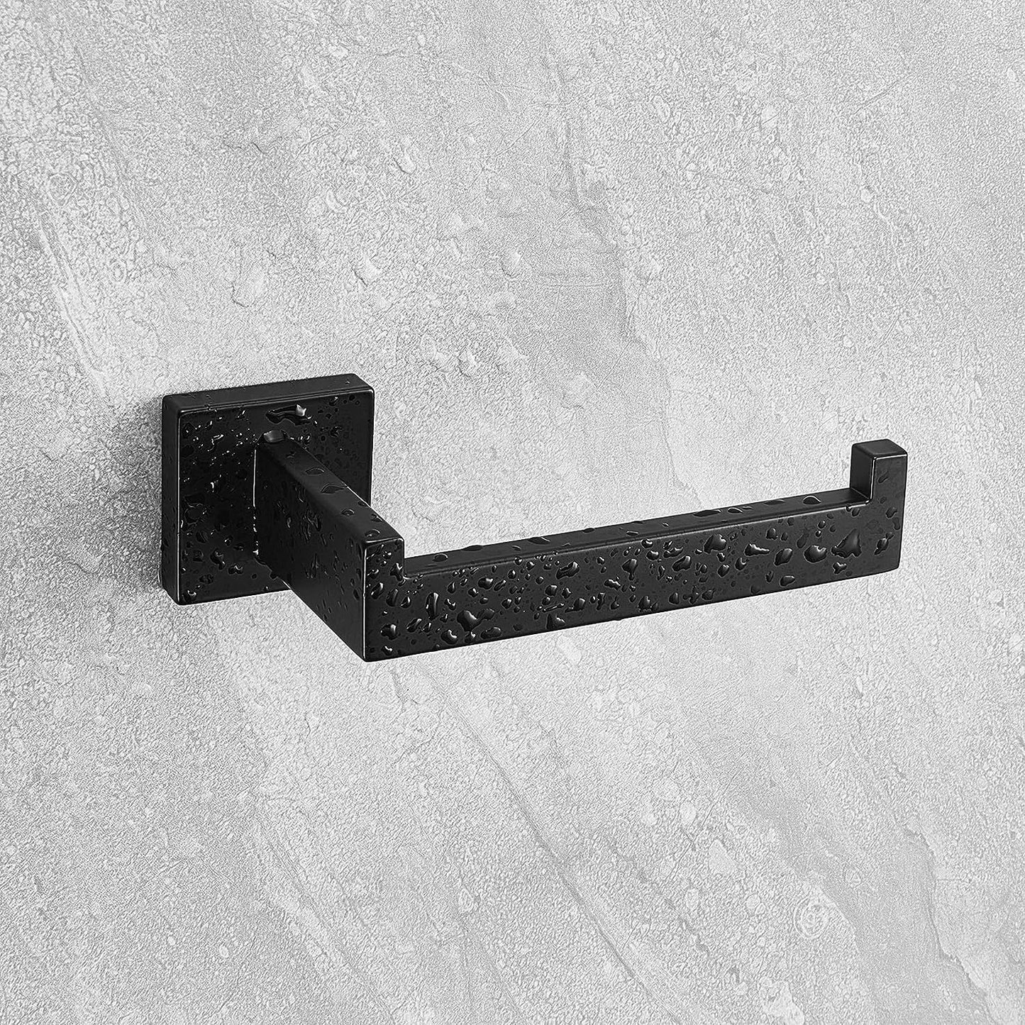 2er Set Toilettenpapierhalter, 2 Schwarz-bohren Erforderlich