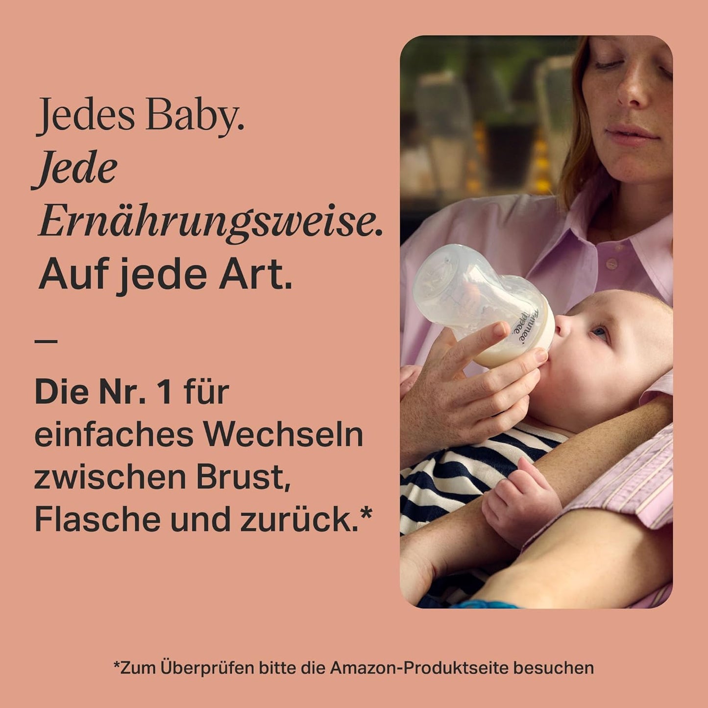 Natural Start Neugeborenen-Set, Anti-Kolik Babyflaschen, Transparent