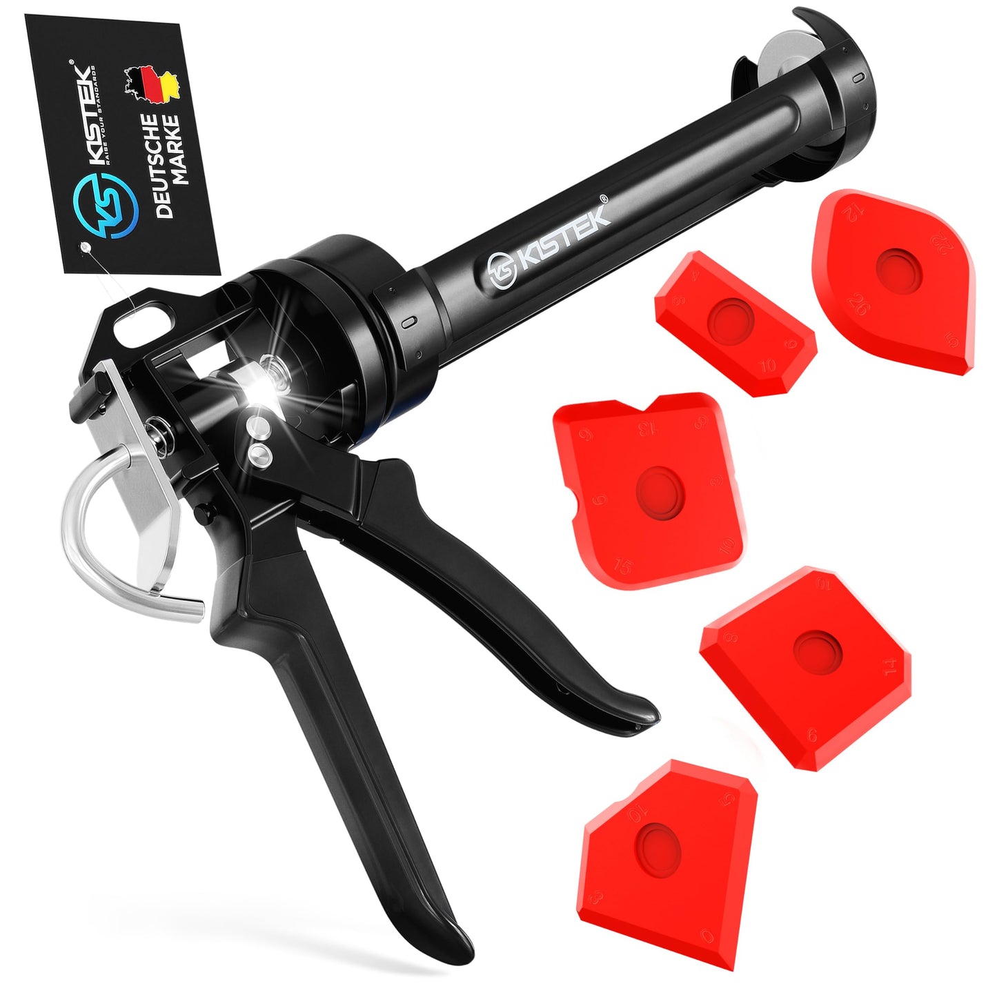 Profi-Kartuschenpresse & Fugenglätterset, KISTEK® Essential Bundle