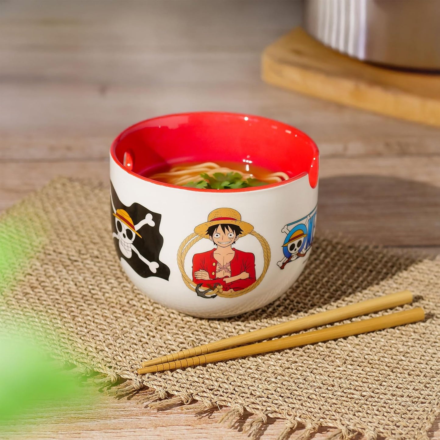 Ramen-Schale mit Essstäbchen