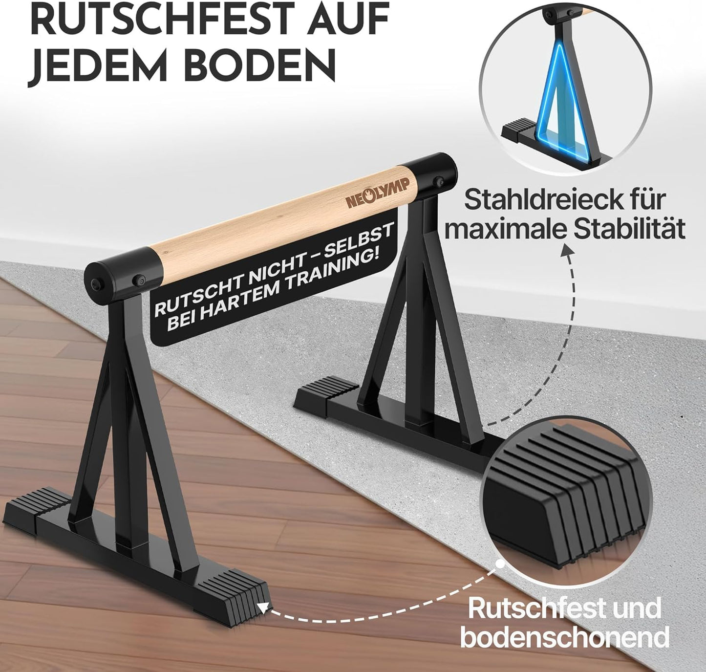 Neolymp Parallettes High, Parallettes Hoch