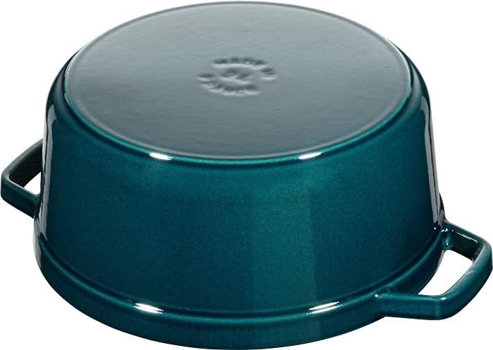 Cocotte Gusseisen Bräter, 26 cm Petrol-Blau