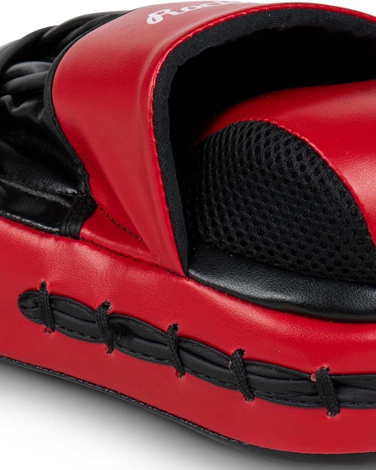 Pratzen aus Kunstleder, black/red Einheitsgröße