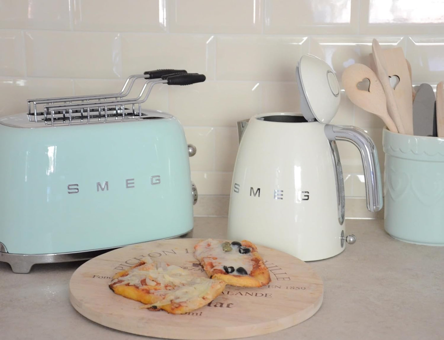 Toaster mit 2 Schlitzen und Bagel-Funktion, Pastellgrün