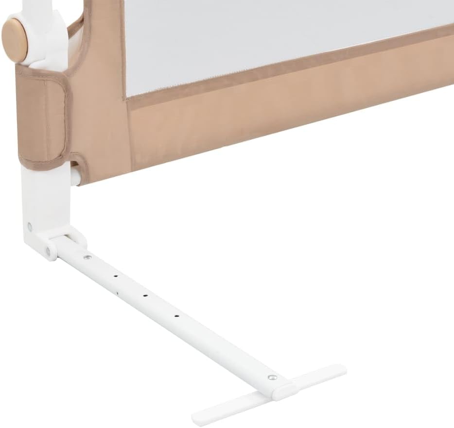 Bettschutzgitter für Kinderbett, 120 x 42 cm Braun