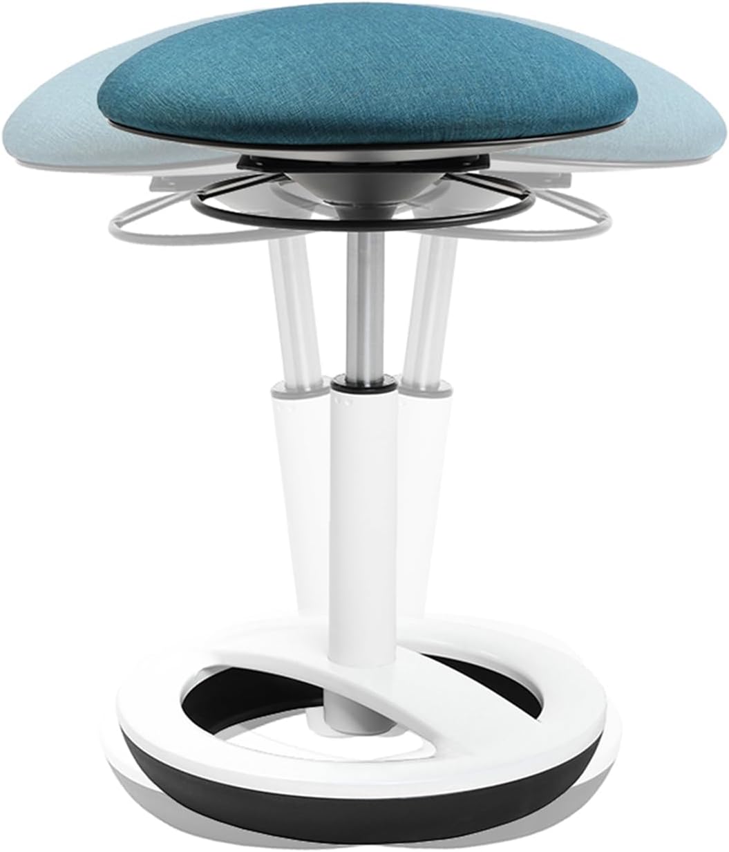 Ergonomischer Bürohocker Sitness Bob, Petrol Webstoff Einheitsgrösse