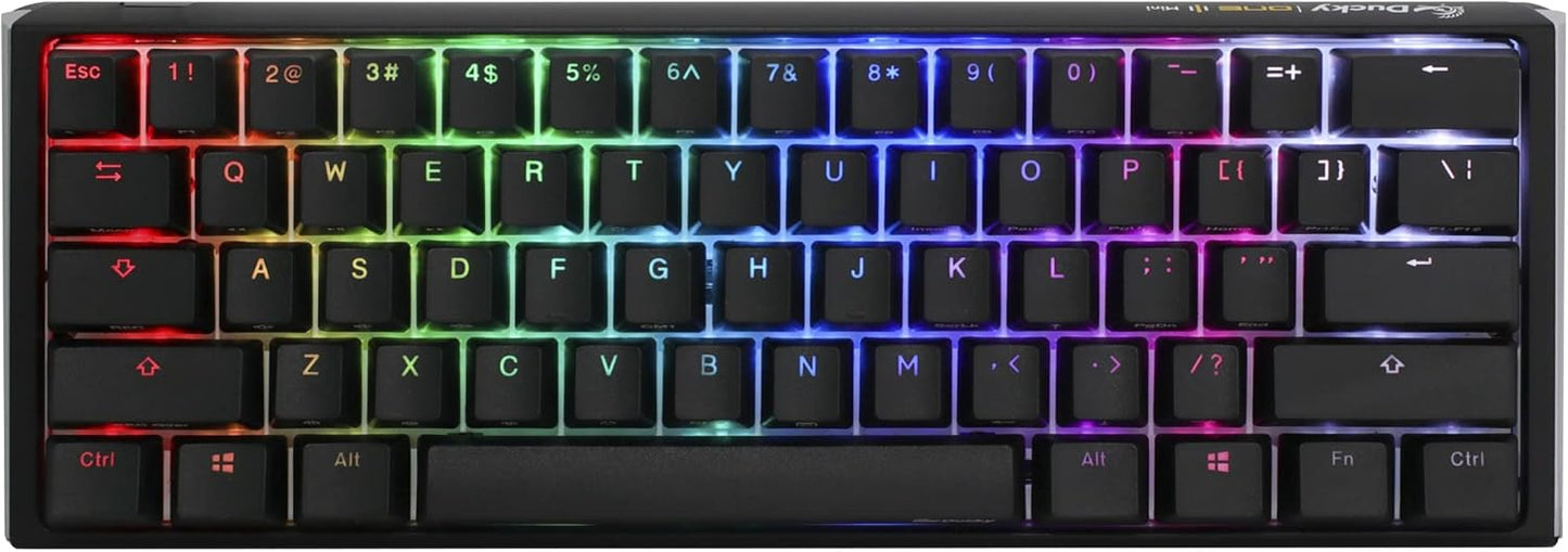 One 3 Classic Black/White Mini Gaming Tastatur, RGB LED