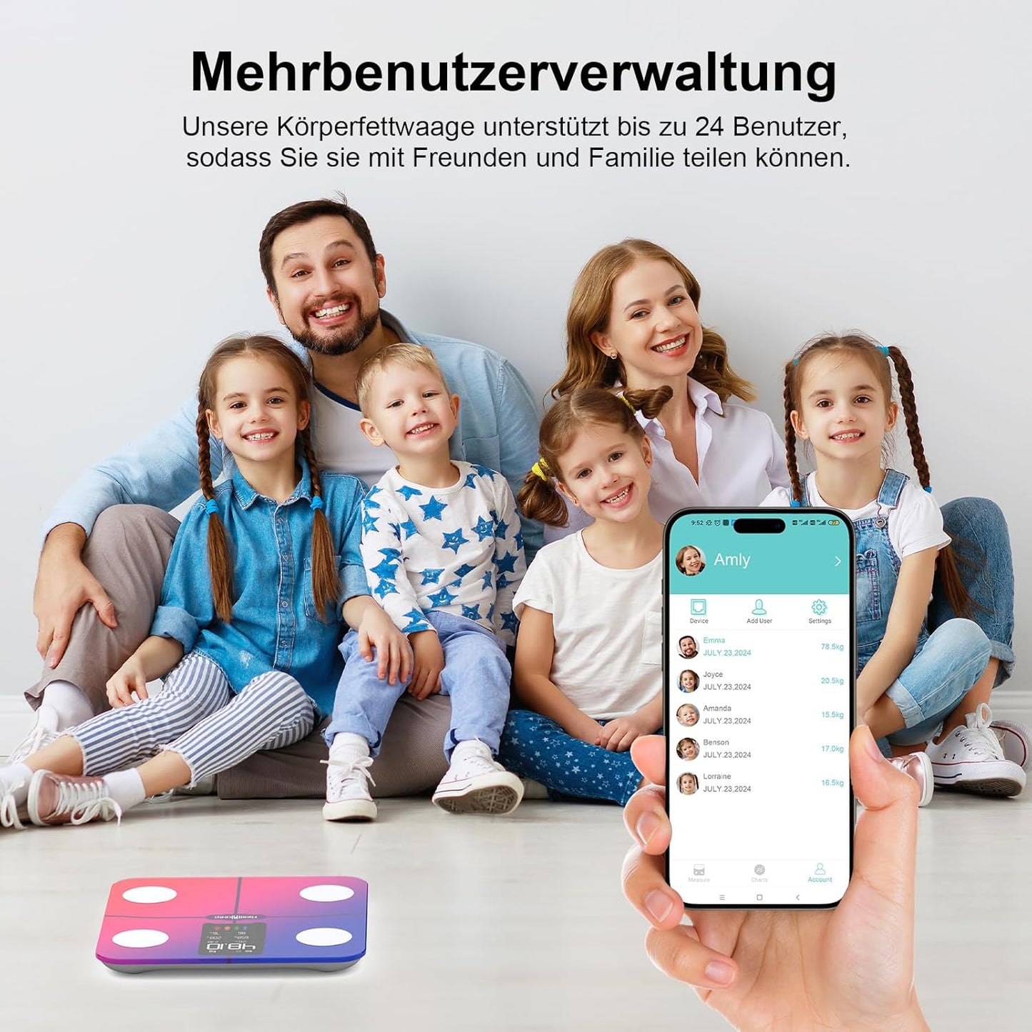 Körperfettwaage, 280 Regenbogen