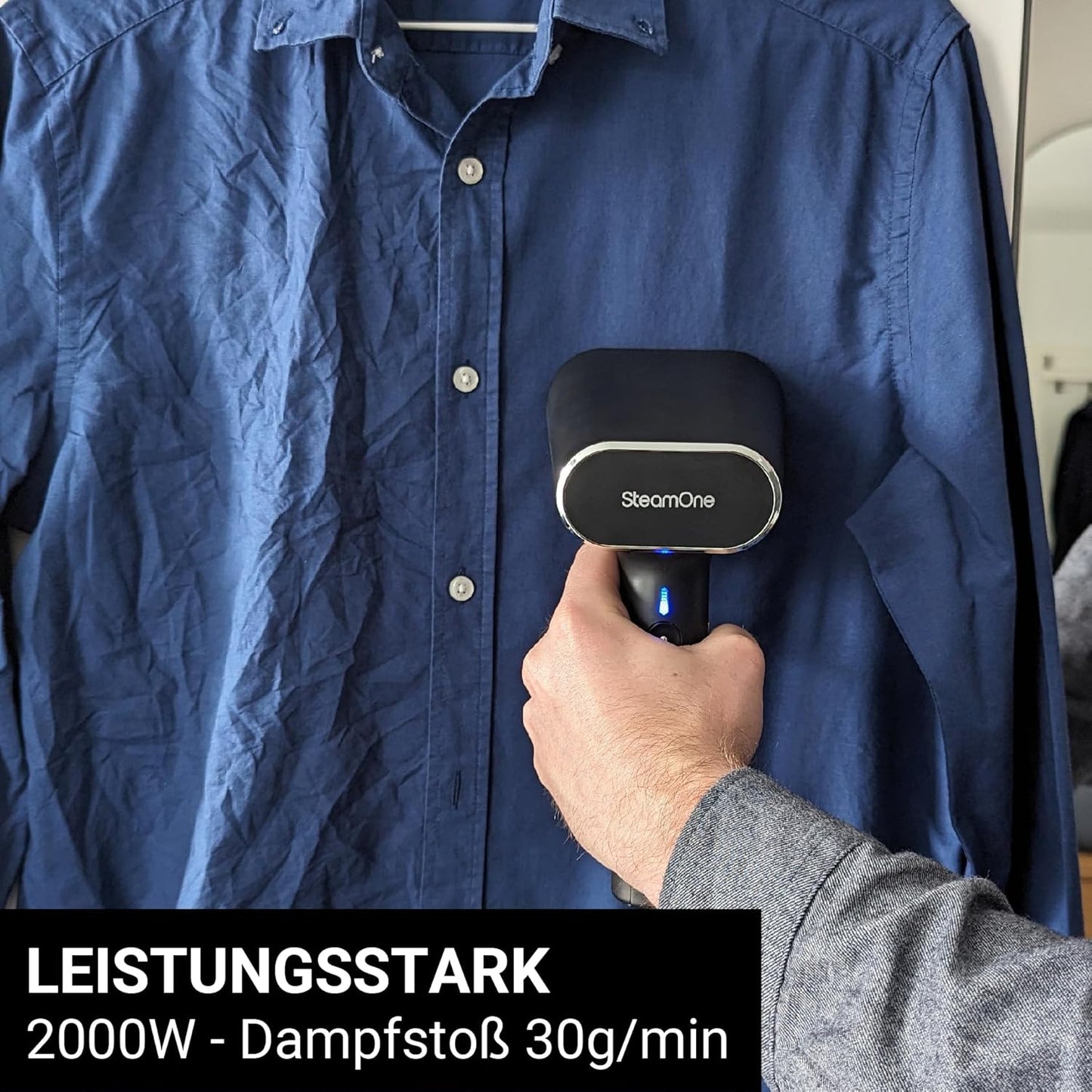 Dampfglätter mit Abschaltautomatik, Liter 150ml / Schwarz